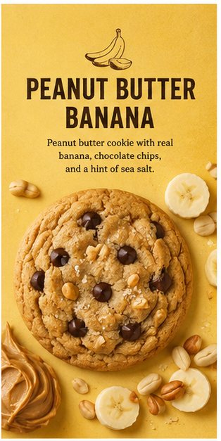 Peanut Butter Banana Cookies